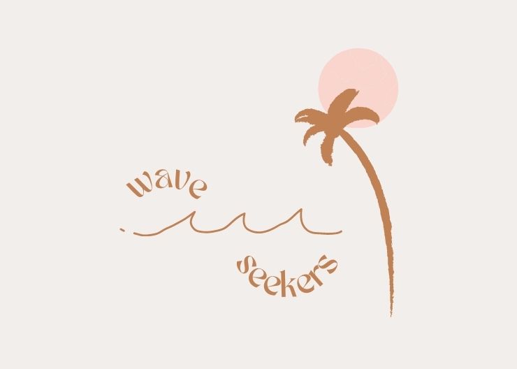 Logo surf wave seekers salty view graphic designer logo creation landes