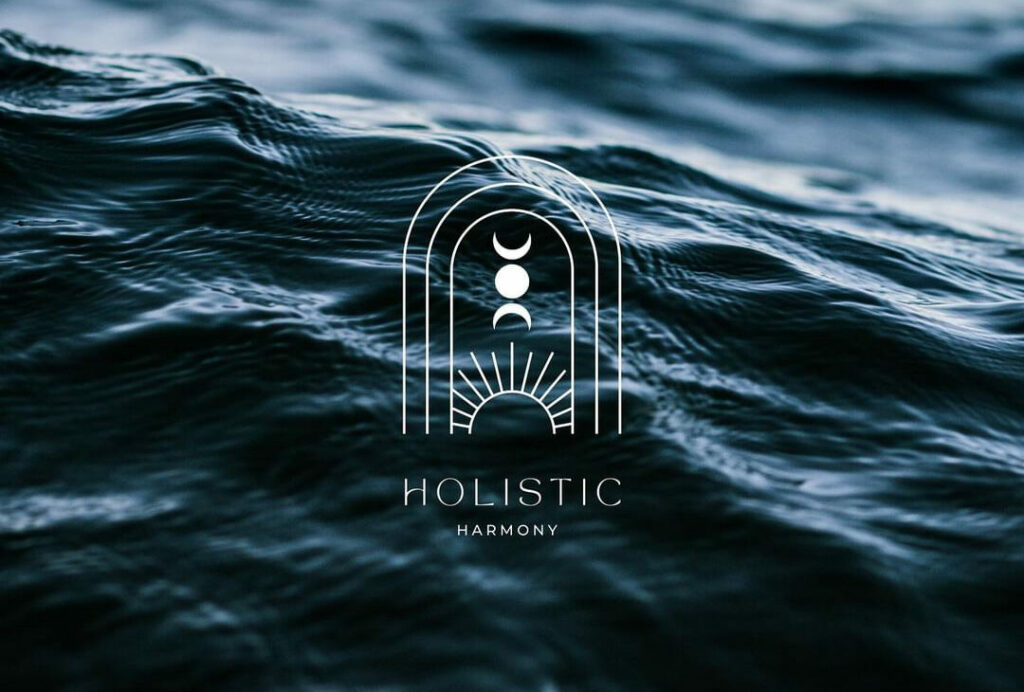 logo holistic harmony landes salty view graphiste